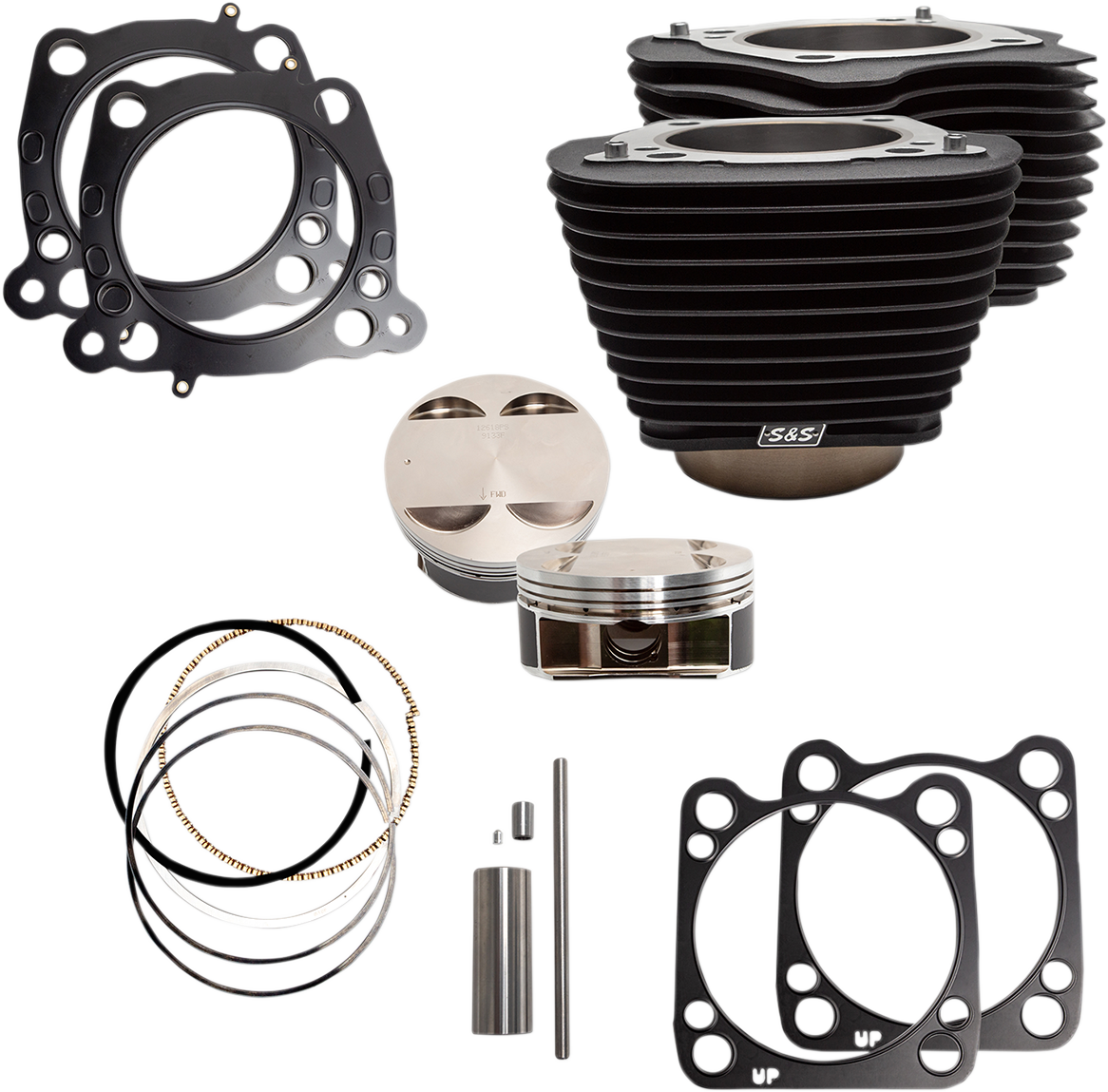S&S Cycle 910-0685 - 128" Big Bore Cylinder Kit - M8 - Black