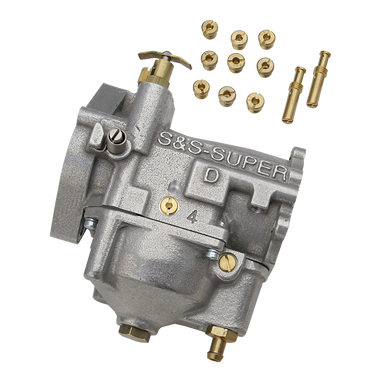 S&S Cycle #11-0112 - Carb, Assembly, Super D, w/ Extra Jets, .033/.096