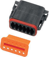 Namz Custom Cycle #DP-12B - 12-Wire Black Deutsch Plug & Wdglck Hd# 72119-94bk