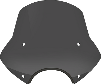 Memphis Shades #MEP54710 - Speed Demon Sportshields - 15" - 9" Headlight Cutout - Dark Black Smoke