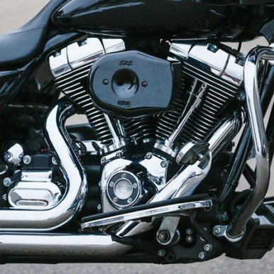 S&S Cycle 170-0597 S&S Cycle 08-16 Touring/16-17 Softail Models Stealth Air Cleaner Kit w/ Black Tribute Cover