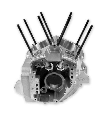 S&S Cycle 31-0178A S&S Cycle 99-06 Twin Cam 88 A Engines 4-1/8in Bore S&S Stud Pattern Crankcase - Wrinkle Black