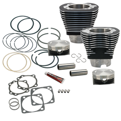 S&S Cycle 910-0225 S&S Cycle 84-99 BT 4 1/8in Bore Cylinder & Piston Kit For S&S V117 Engine - WBlack
