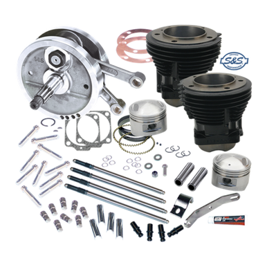 S&S Cycle 91-9140 S&S Cycle 70-84 BT 103in Sidewinder Big Bore Stroker Kit - Gloss Black