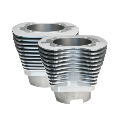S&S Cycle 910-0234 S&S Cycle 99-06 BT 11 Fin 4-1/8in Bore Cylinder Set For 124in & 124in Hot Set Up Kits - Silver