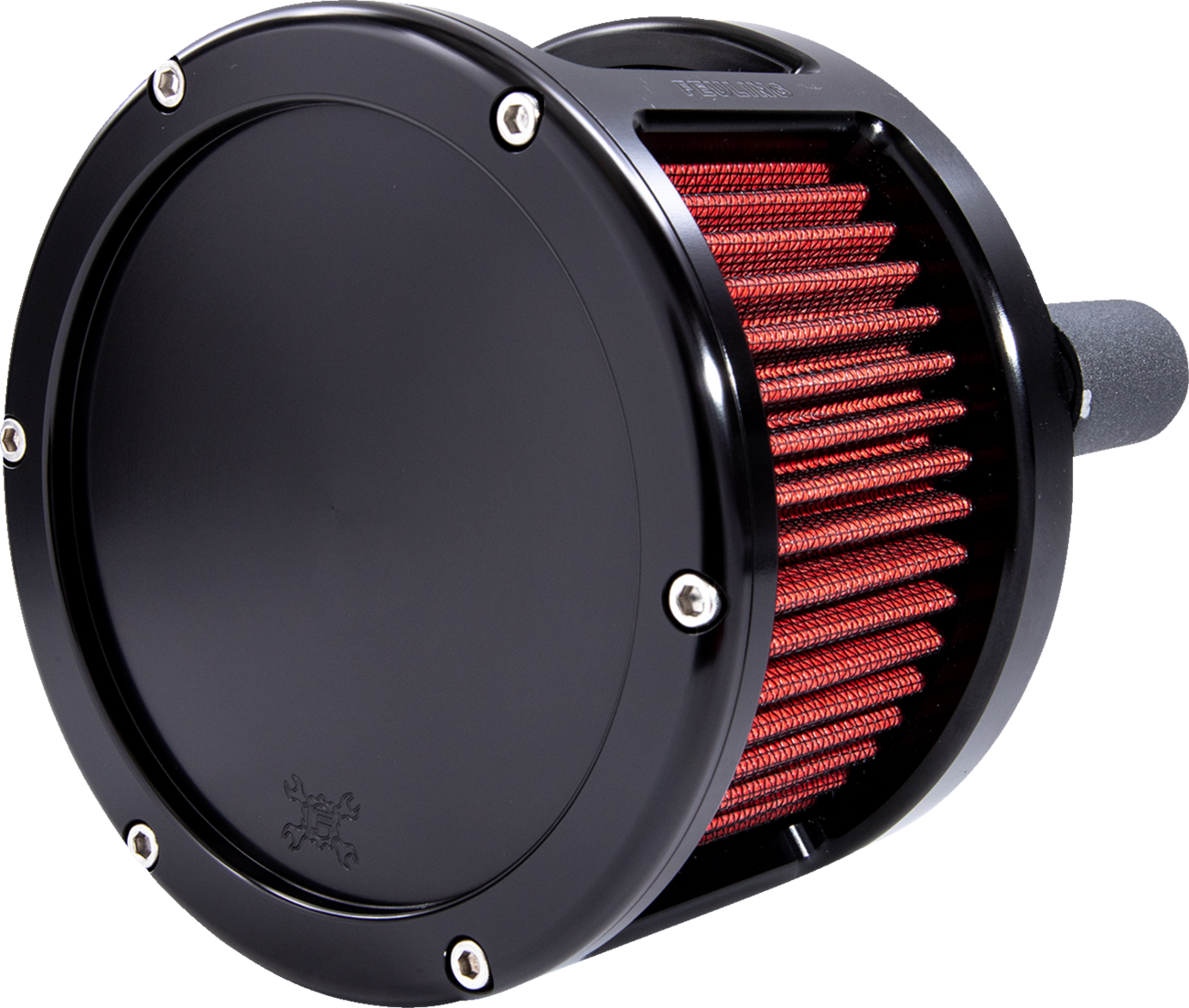 Air Cleaner - BA Race Series - Black - Solid Cover - Red - M8