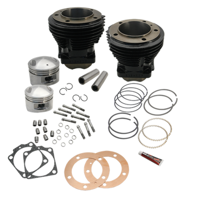S&S Cycle 91-9201 S&S Cycle 66-84 BT 98in 3-5/8in Big Bore Cylinder & Piston Kit For S&S SH98 Engines - Gloss Black