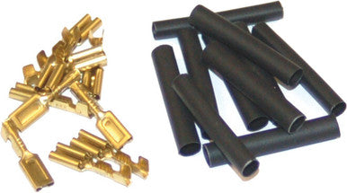 Namz Custom Cycle #NHD-9904 - 1/8" Female Crimp Term 10pk 22-16g Heat Shrnk Hd 9904