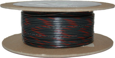 Namz Custom Cycle #NWR-02-100 - #18-Gauge Black/Red Stripe 100' Spool Of Primary Wire
