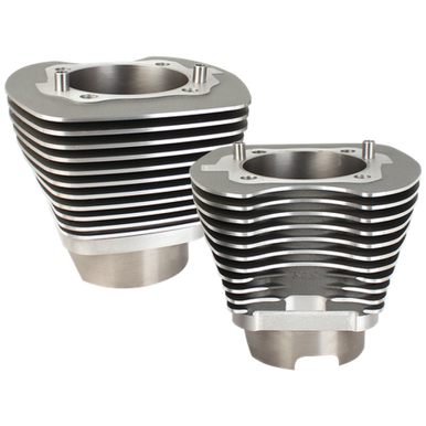 S&S Cycle 910-0494 S&S Cycle 07-16 BT 4-1/8in Bore Cylinder Set For 124in & 124in Dish - Stone Gray