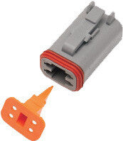 Namz Custom Cycle #DP-4G - 4-Wire Grey Deutsch Plug & Wdglck Hd# 72134-94gy