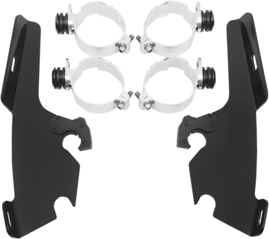 Memphis Shades #MEM8999 - Batwing Trigger Lock Mounting Kit - Valkyrie - Black