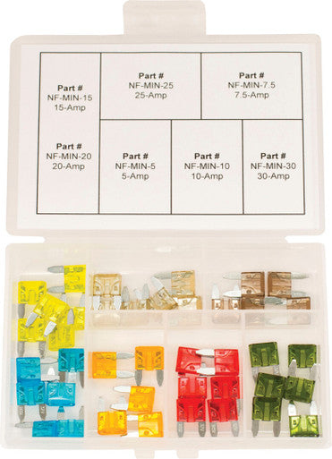 Namz Custom Cycle #NF-MIN-KIT - Assorted Mini Fuse Kit 40pc