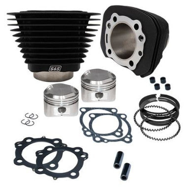 S&S Cycle 910-0696 S&S Cycle 86-03 Sportster Models 1200cc Cylinder and Piston Kit - Wrinkle Black