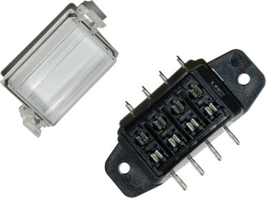Namz Custom Cycle #NFB-01 - Atc 4-Way Fuse Block Water Tight Clear Cover