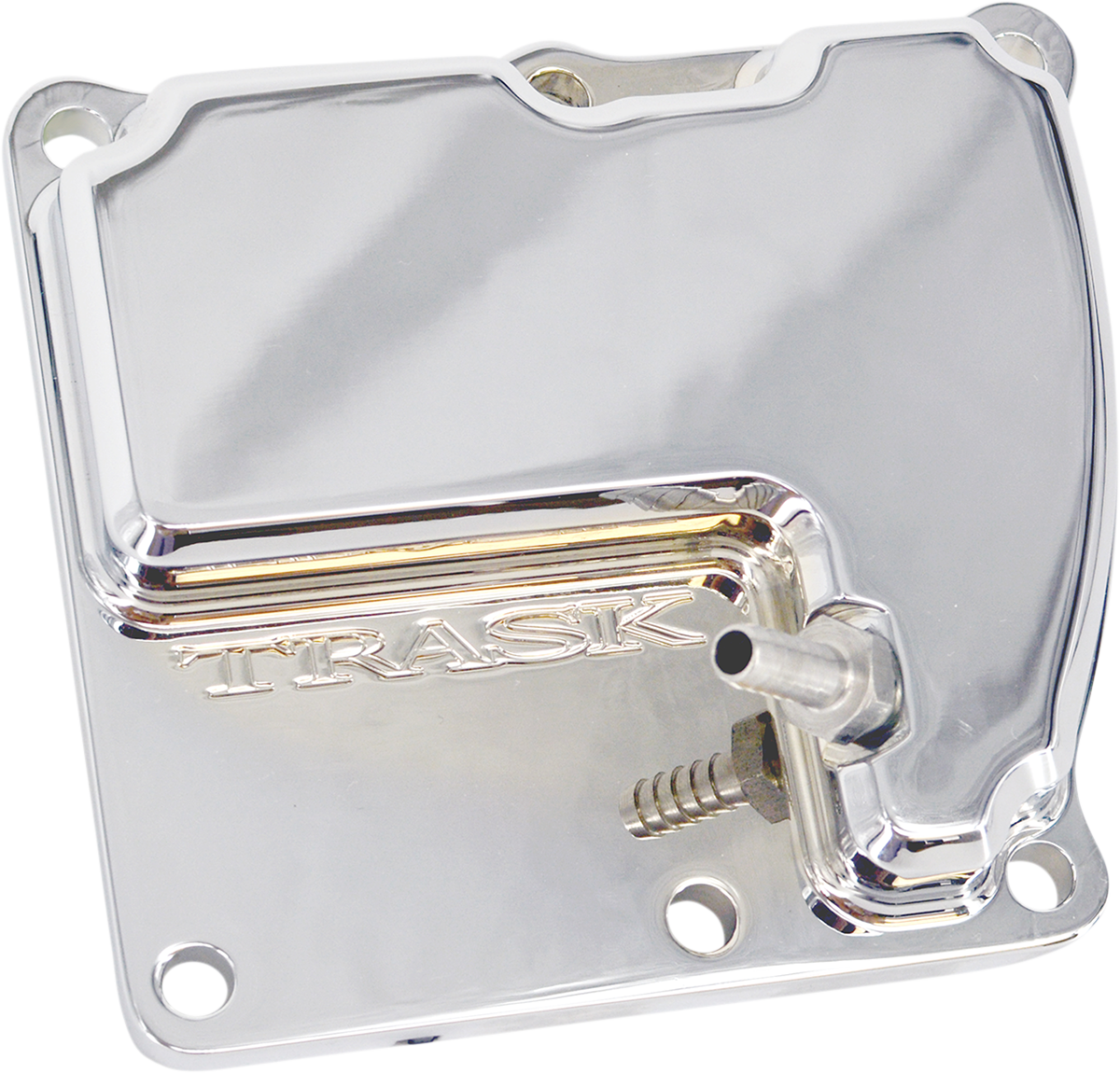 Trask TM-2041CH - CheckM8 Vented Transmission Top Cover - Chrome