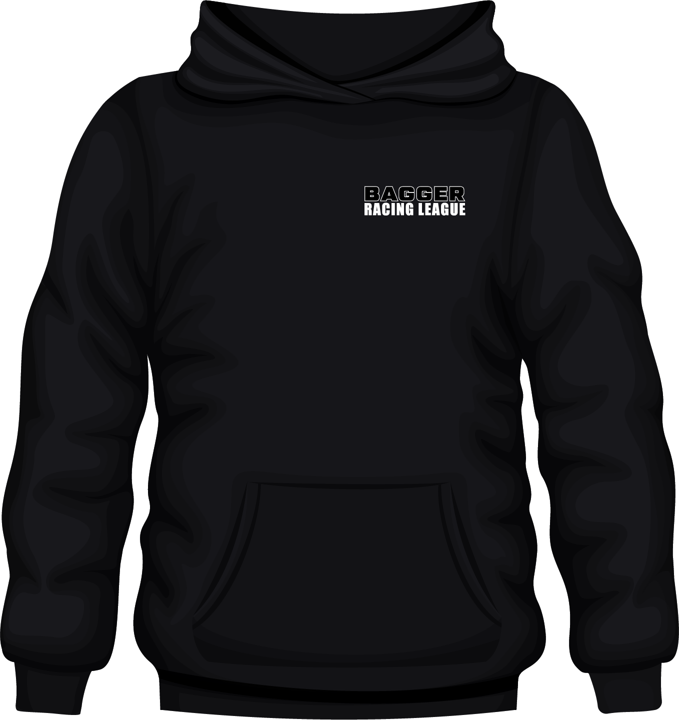 Bagger Racing League Hoodie - Black - Roadglide Racer