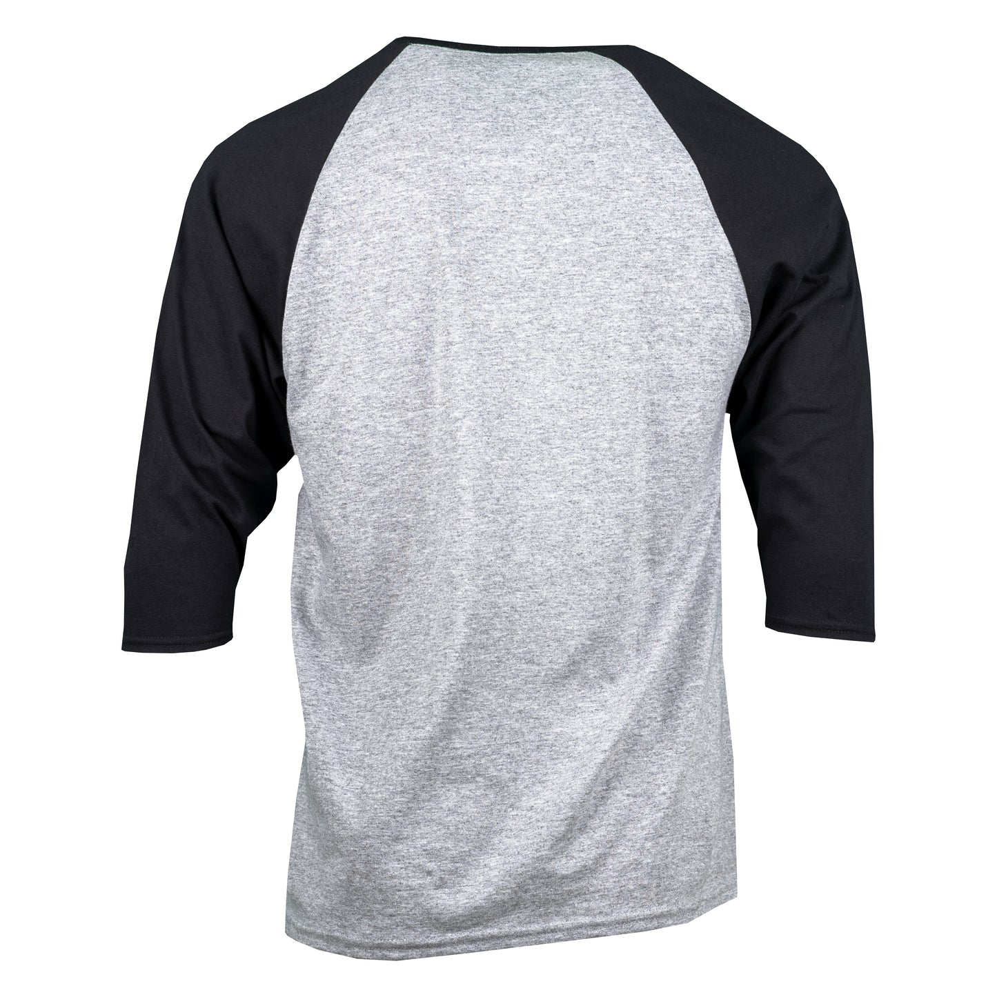 Bagger Racing League 3/4 Sleeve Baseball Tee - Grey & Black - Hell Track