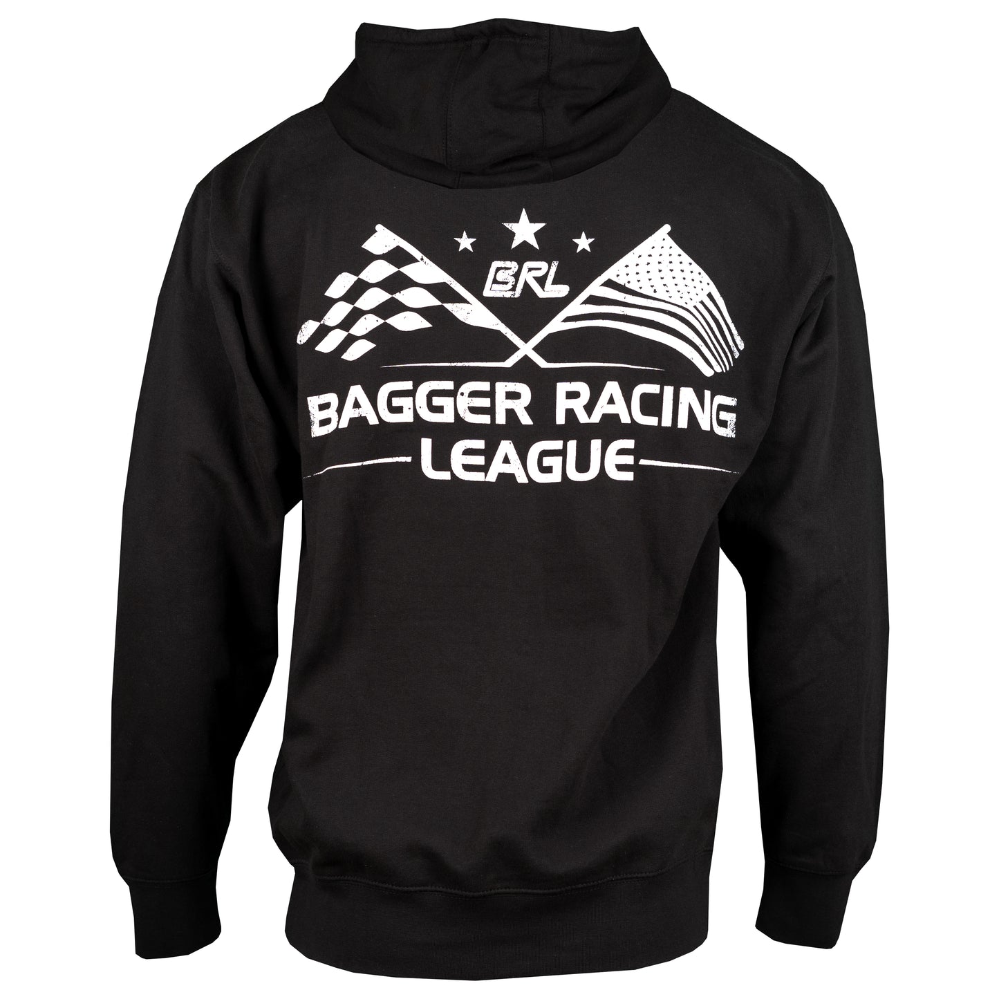 Bagger Racing League Hoodie - Black - Fast & Proud