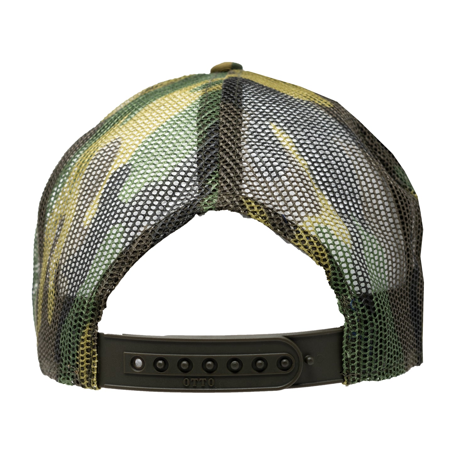 Bagger Racing League Trucker Hat - Curved Bill - Camo - Stacked Logo