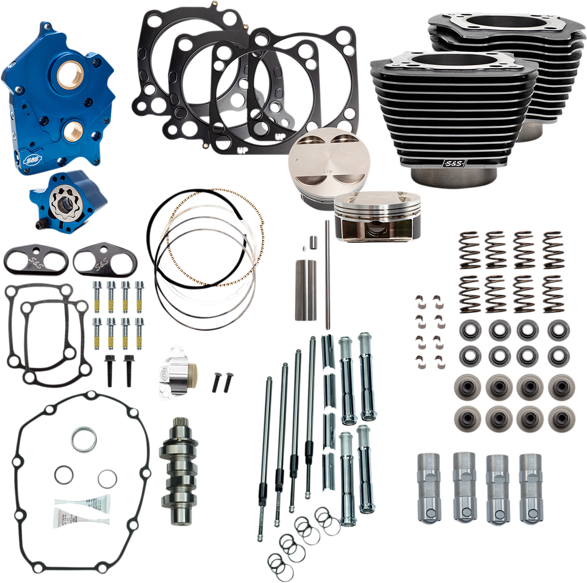 S&S Cycle 310-1107B - 128" Power Package Engine Performance Kit - Chain Drive