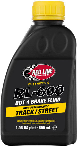 Red Line #90404 - Rl-600 Dot 4 Syn Brake Fluid 500ml 6/Case