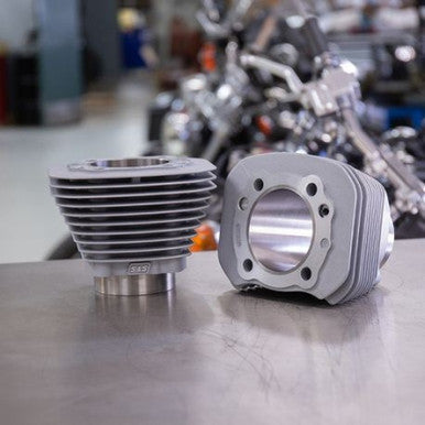 S&S Cycle 910-0693 S&S Cycle 86-21 Sportster Models 1250cc 3 9/16in Bore Cylinder Set - Silver