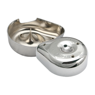 S&S Cycle 17-0372 S&S Cycle 66-84 BT w/ 5 Gal Tanks Notched Teardrop Air Cleaner Cover For Super E/G Carbs
