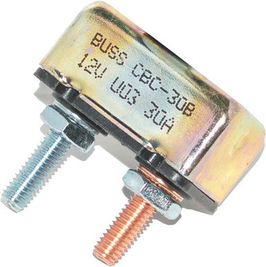 Namz Custom Cycle #NCB-3001 - Univ 30-Amp Circuit Breaker Oem # 74599-77b 10-32 Studs Ea