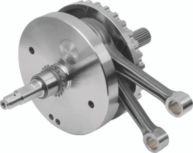 S&S Cycle 320-0356 S&S Cycle 2007+ BT B-Style 4-3/8in Stroke Flywheel Assembly w/ Sprocket Shaft - Performance Pistons