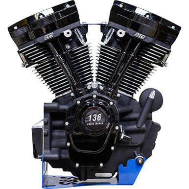 S&S Cycle #310-1296 - MK136 Engine - 475G Camshaft - Oil Cooled - M8 Softail