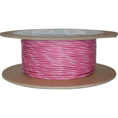 Namz #NWR-109-100-20 - 100' Wire Spool - 20 Gauge - Pink/White