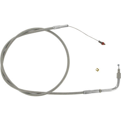 Barnett #102303001203 - Stainless Steel Throttle Cable - +3" - '01-'15 Softail