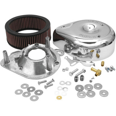 S&S Cycle #17-0399 - Teardrop Air Cleaner Kit - Chrome