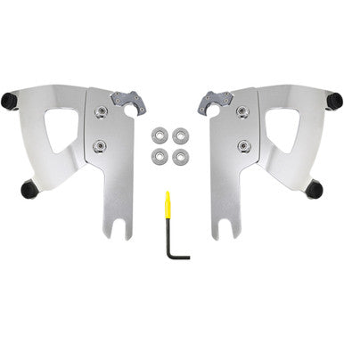 Memphis Shades #MEK2039 - Road Warrior Mounting Kit - Polished - FLHR