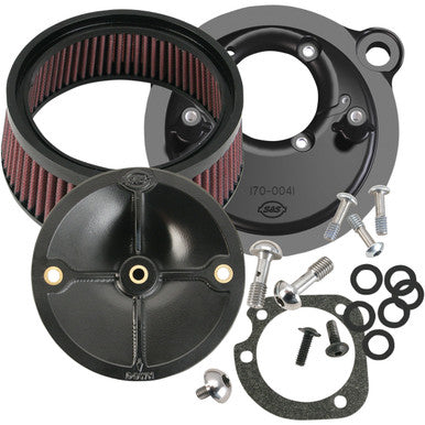 S&S Cycle #170-0093 - Super Stock™ Stealth Air Cleaner Kit - Black