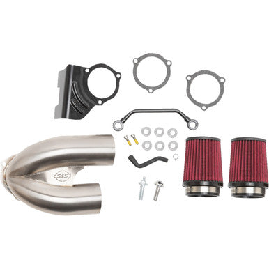 S&S Cycle #170-0635A - Tuned Induction Air Cleaner Kit - Stainless Steel