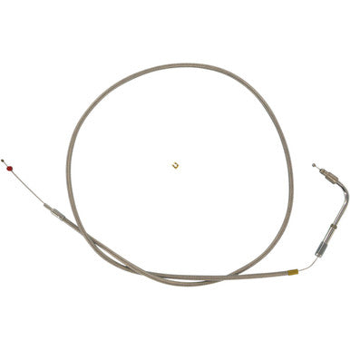 Barnett #30696SC+6DS - Stainless Steel Throttle Cable - +6" - '96-'00 Softail