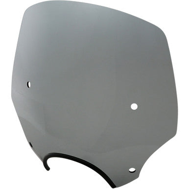 Memphis Shades #MEP5243 - El Paso Windshield - 15" - 7" Headlight Cutout - Black Smoke