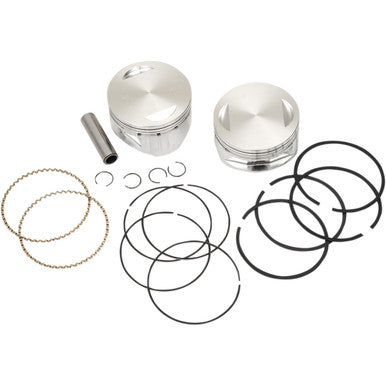S&S Cycle #92-1400 - Piston Kit - For 100"/107" Super Sidewinder® - 4.000" - Standard