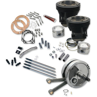 S&S Cycle #91-9130 - 93" Sidewinder® Big Bore Stroker Engine Performance Kit- High Compression