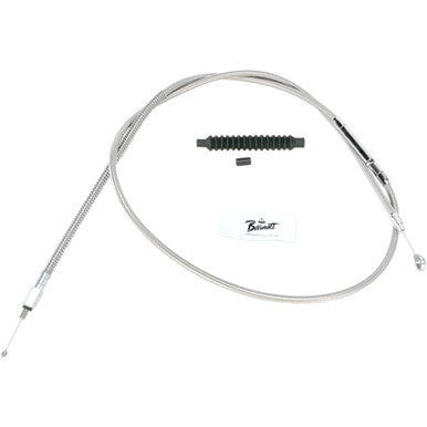 Barnett #10230100358 - High-Efficiency Stainless Steel Clutch Cable for Harley-Davidson - +8" - '07 Touring
