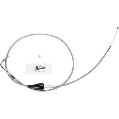 Barnett #102304100406 - Stainless Steel Idle Cable - +6" - '96-'01 Touring