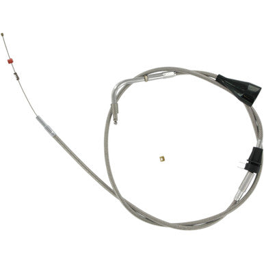 Barnett #102304100106 - Stainless Steel Idle Cable - Cruise - +6" - '02-'07 FLH