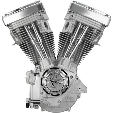 S&S Cycle #310-0232 - V80 Long-Block Engine - Natural - Custom Chassis | Evolution Big Twin