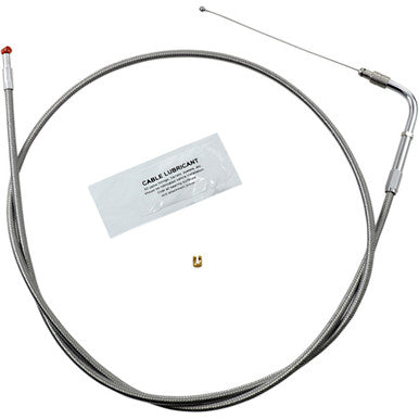 Barnett #102303001810 - Stainless Steel Throttle Cable - +10" - '03-'07 FLH