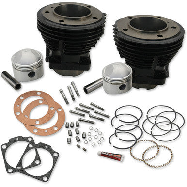 S&S Cycle #91-9017 - 3-7/16" Bore Cylinder and Stroker Piston Kit - Big Twin