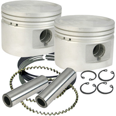 S&S Cycle #920-0027 - Piston Kit - For 80" Stock or S&S Heads - 3.500" - +0.020"