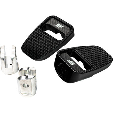 Slyfox #SF-904-01-1 - Foot Pegs - Black Anodized - Front