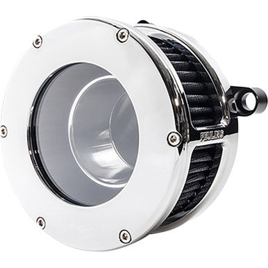 Feuling Parts #5578 - BA Air Cleaner Kit - Chrome/Clear with Black Filter - M8